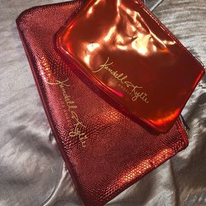 Kendall and Kyle  red makeup bag